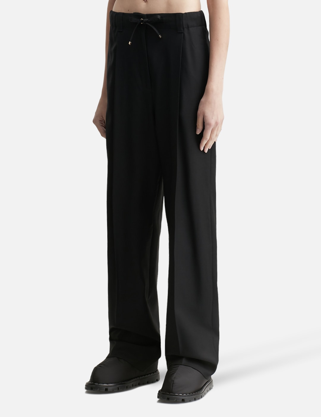 Wool Gabardine Tailored Trousers view 8