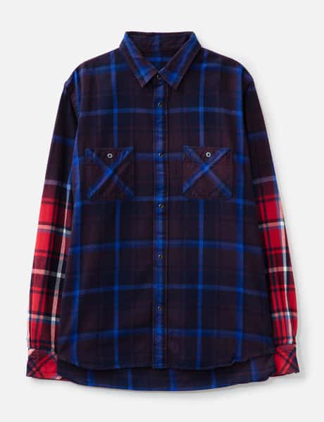 Sacai Gradient Check Long Sleeve Shirt