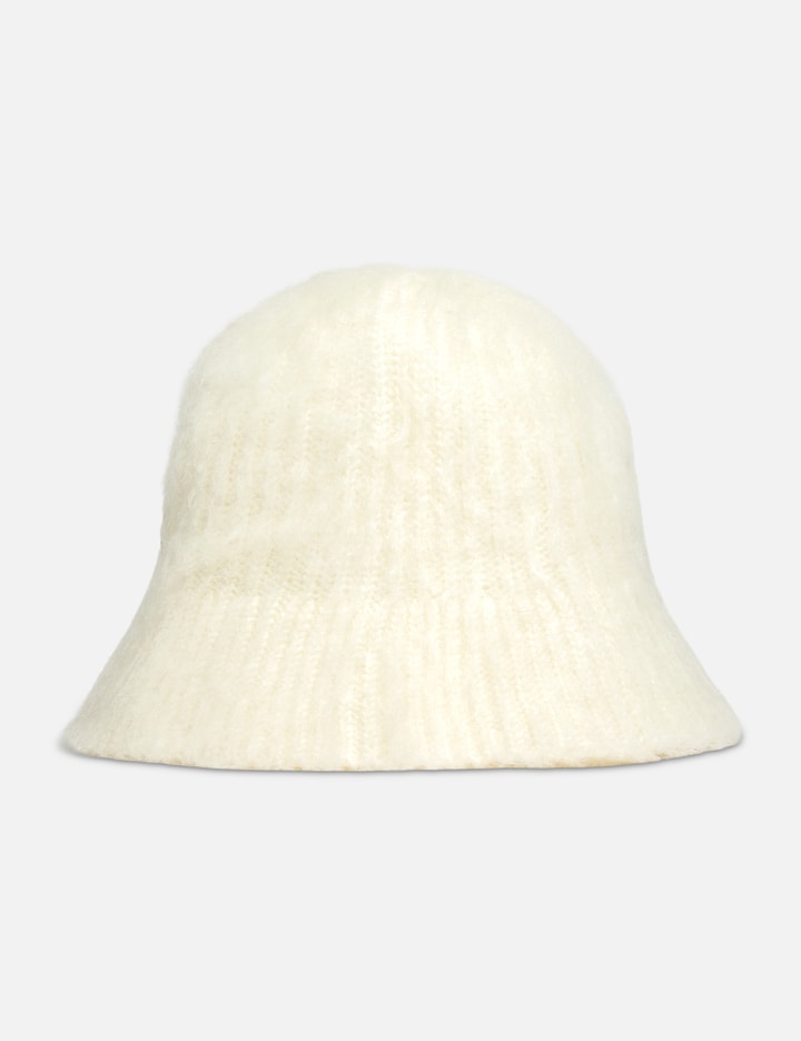 White Mohair Ami Bucket Hat Placeholder Image