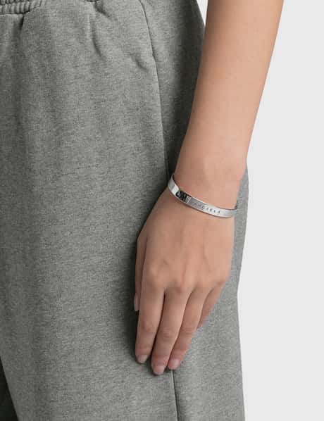 Maison ぬるく Margiela シルバー バングル カフブレスレット XS 