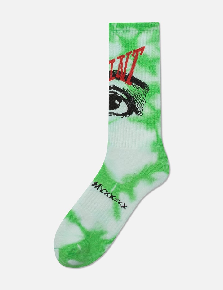 Shop Saint Michael Tie Dye Eyes Socks In Green