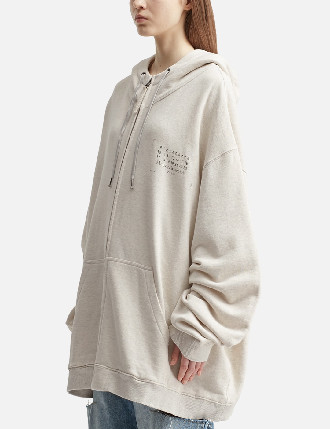 Stamp Logo Zip Hoodie view 8