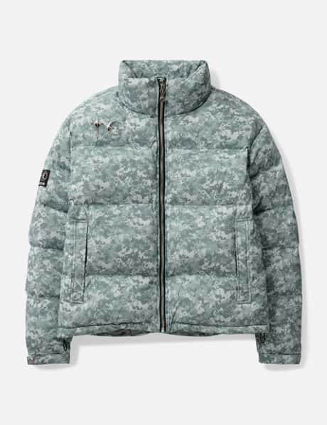 THUG CLUB TC Logo Camo Down Jacket