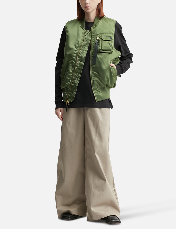 Alpha Industries Ma-1 Base Vest In Green