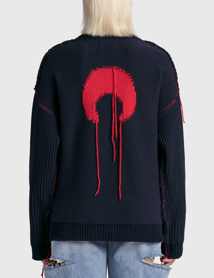 Marine Serre Repurposed-Yarns Chunky Knit Jumper