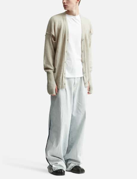 MM6 Maison Margiela - ディストレスド ロングカーディガン | HBX 