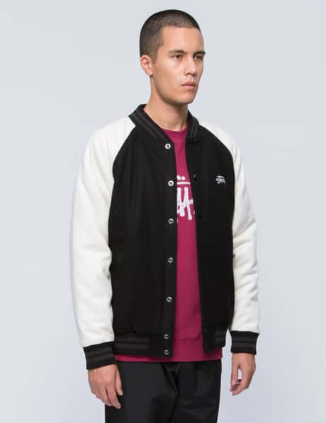 Stüssy Two Tone Wool Varsity Jacket HBX