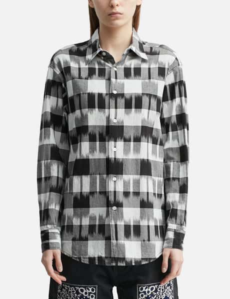 Ikat Check Regular Collar Shirt view 10