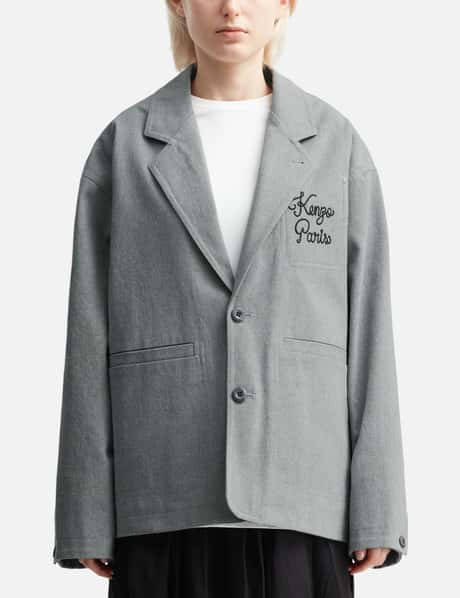 Kenzo 'Kenzo Paris Chainstitch' Embroidered Workwear Jacket