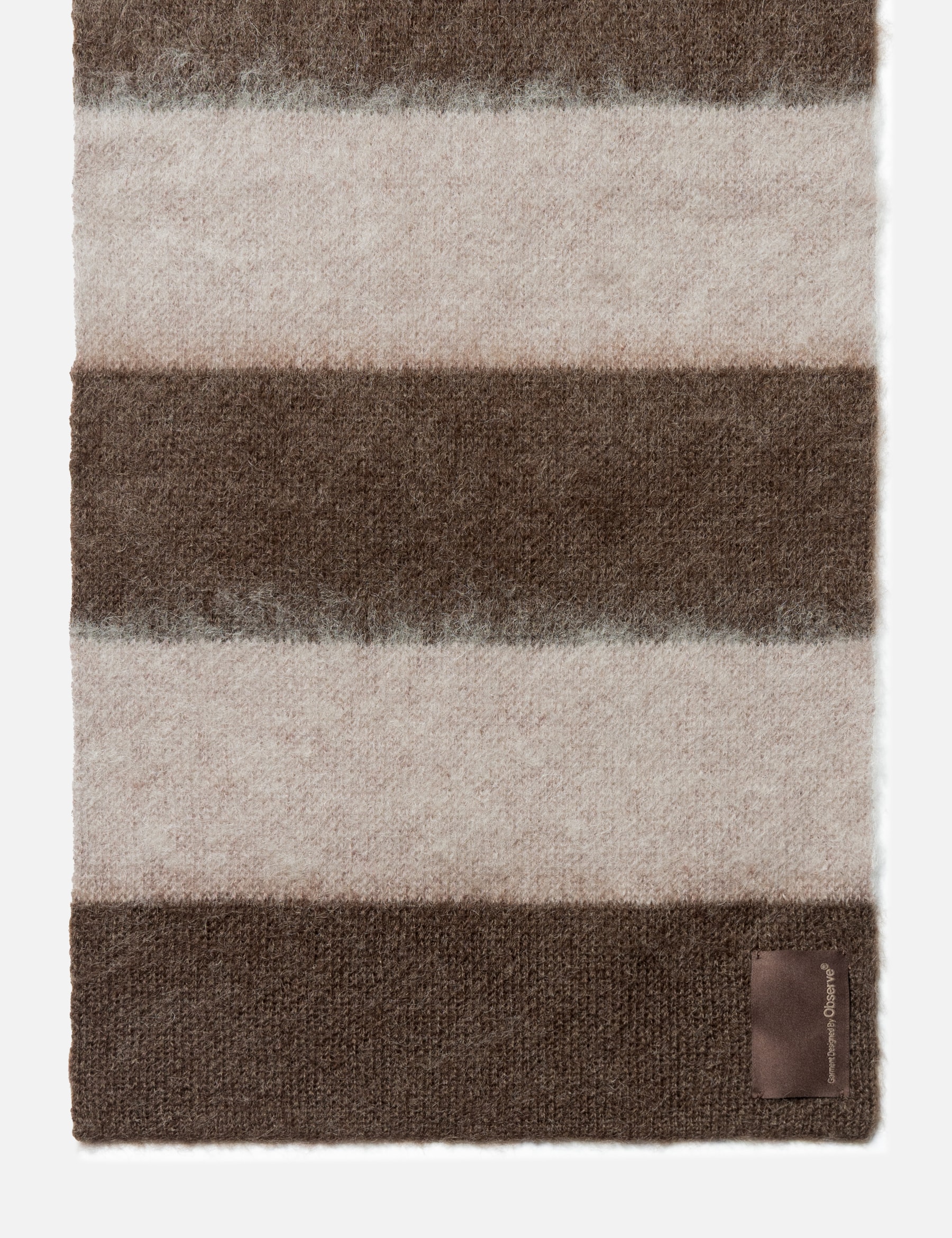 Wool Mohair Striped Scarf view 12