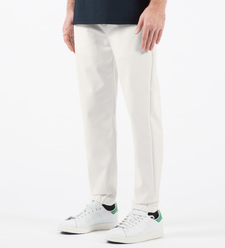 White Utility Pants with Side Zipper Detail Placeholder Image