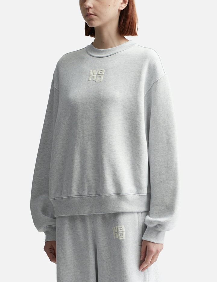 Puff Logo Essential Terry Crew Sweatshirt Placeholder Image