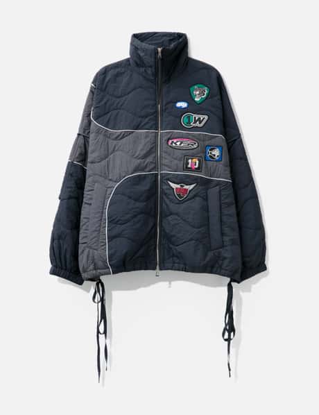 STAMPED PADDED BOMBER view 12