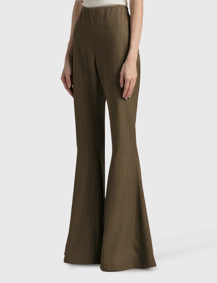 Flared Striped Trousers Placeholder Image