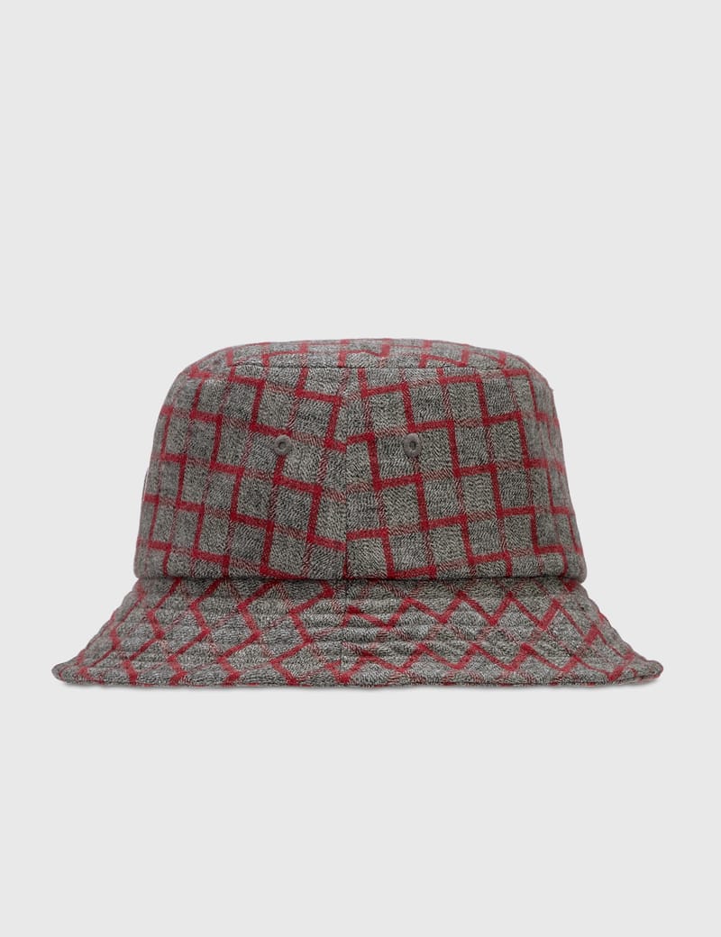 Stussy - Brent Check Wool Bucket Hat 