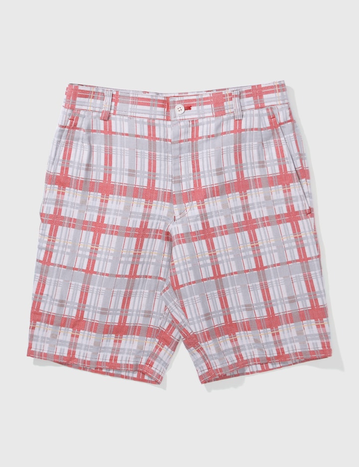 THOM BROWNE PLAIDED SHORTS Placeholder Image