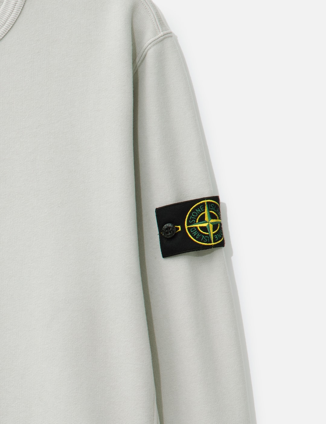 Brushed Organic Cotton Fleece Sweatshirt With Ribbed Inserts view 18