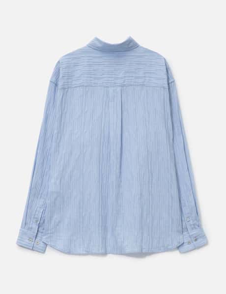 Semi-Overfit Wrinkle Stripe Shirt view 8