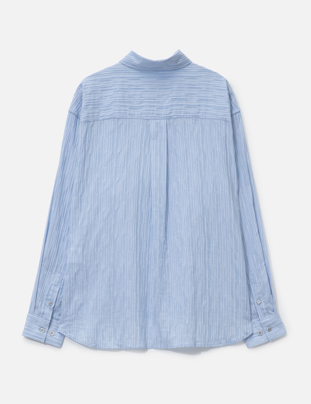 Semi-Overfit Wrinkle Stripe Shirt view 9