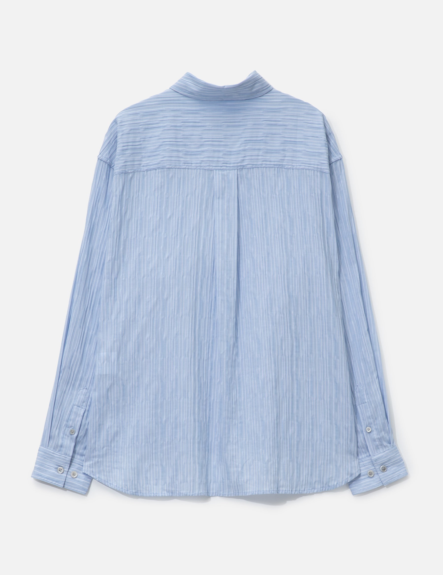 Semi-Overfit Wrinkle Stripe Shirt view 17