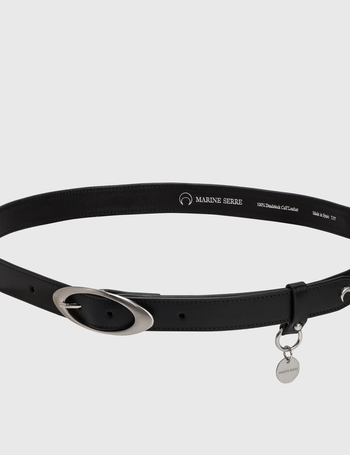 Moon Stud Thin Leather Belt Placeholder Image