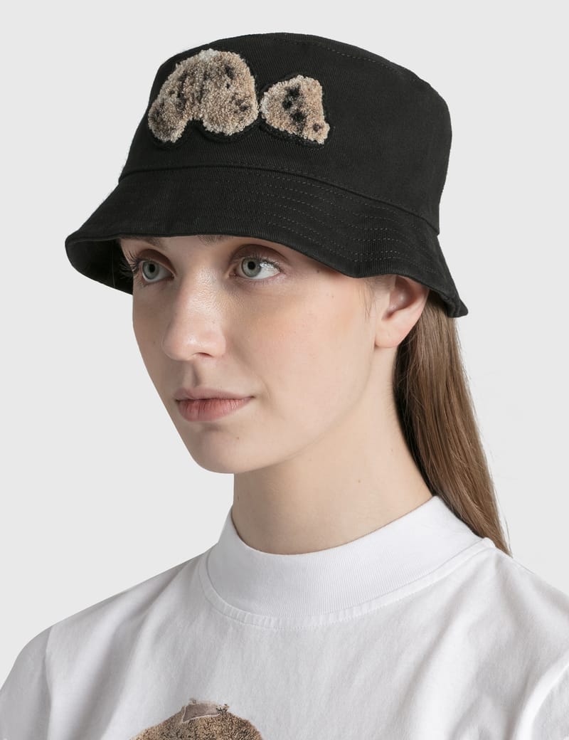 Palm Angels Bear Sprayed Bucket Hat 