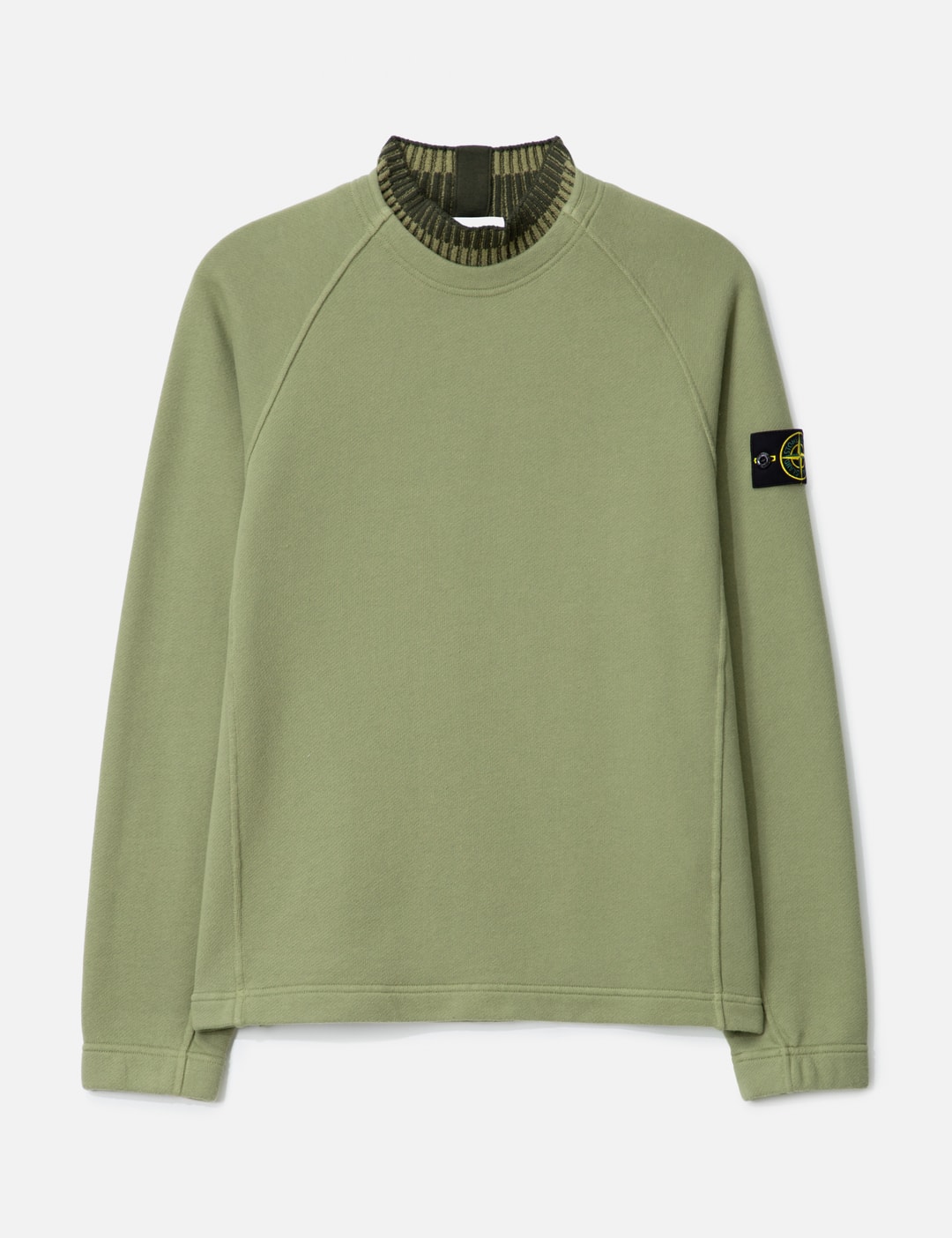 Organic Cotton Diagonal Fleece Crewneck Sweatshirt