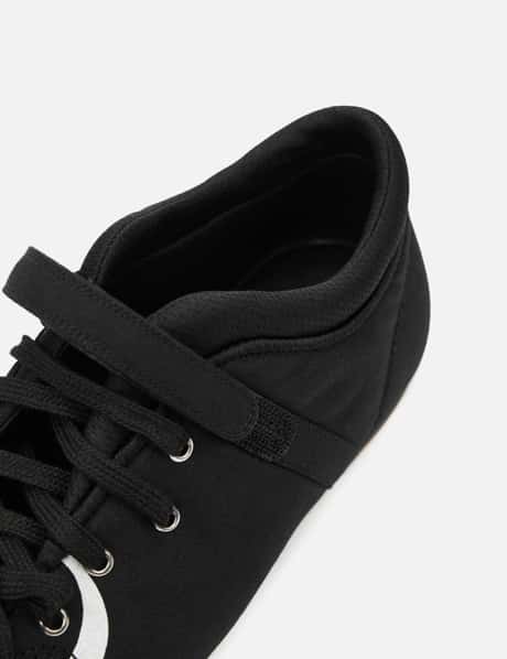 D Logo Lace Up Mozzi Shoes In Black view 16