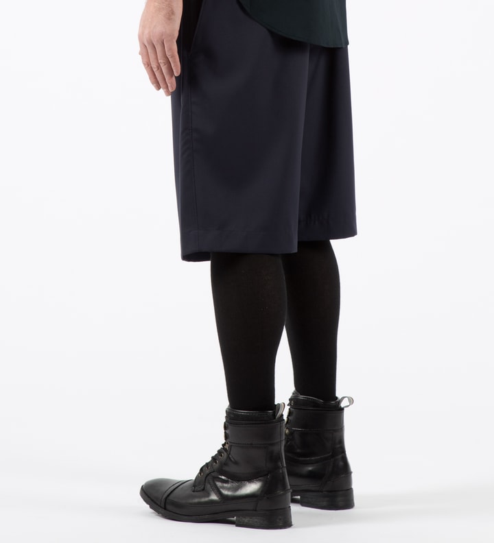 Midnight Tapered Shorts with Knit Waistband Placeholder Image