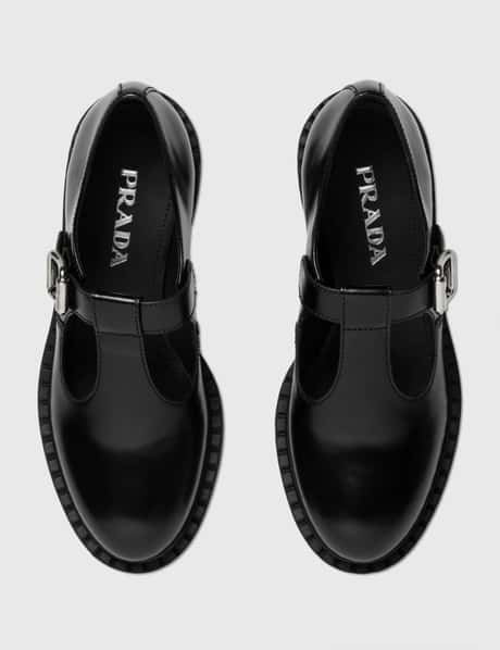 Prada - ブラッシュドレザー メリージェーンシューズ | HBX - ハイプ 