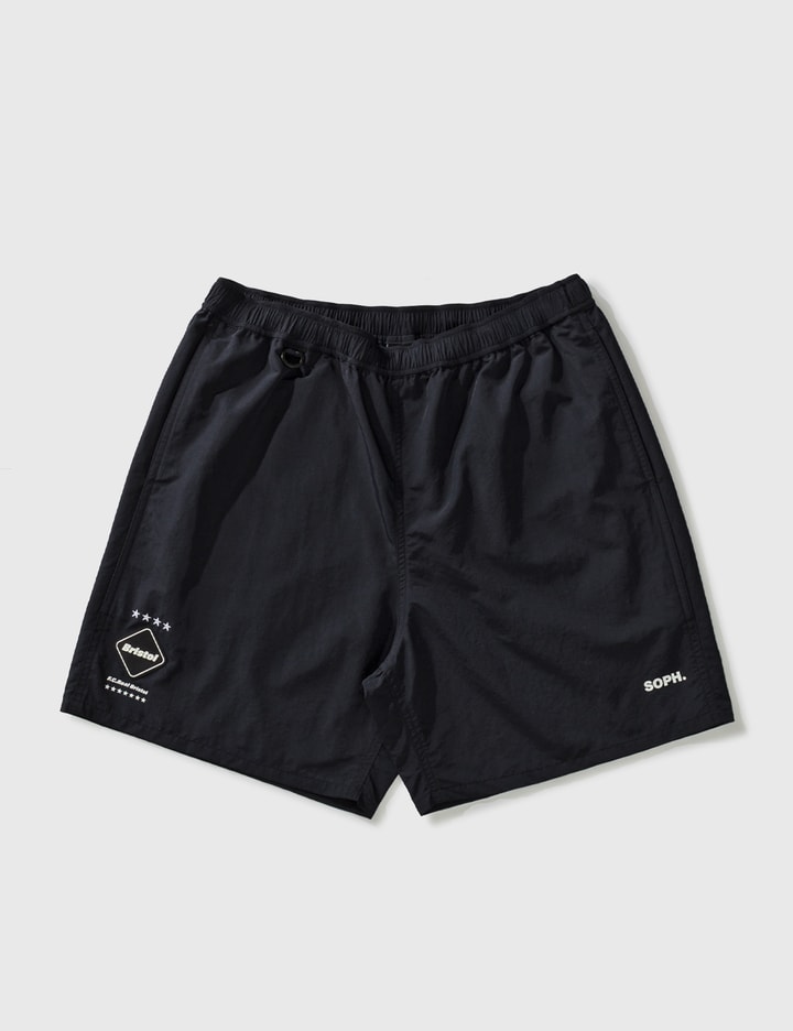 F.c. Real Bristol Nylon Easy Shorts In Black
