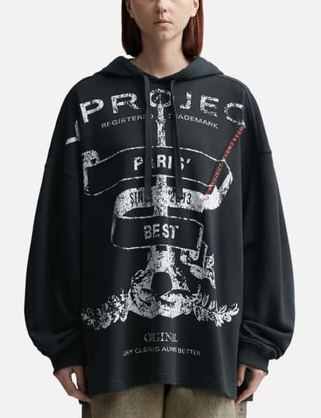 Y/PROJECT EVERGREEN PARIS' BEST PINCHED HOODIE