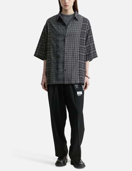 Check Mixed Short Sleeve Shirt view 14