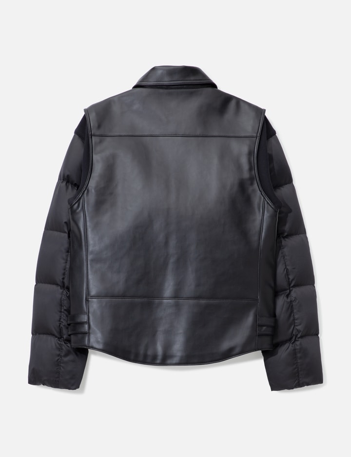 Undercover Up2e4207 Hybrid Biker Jacket In Multi