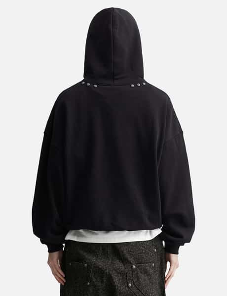 "Andy" Black Studded Hoodie view 12