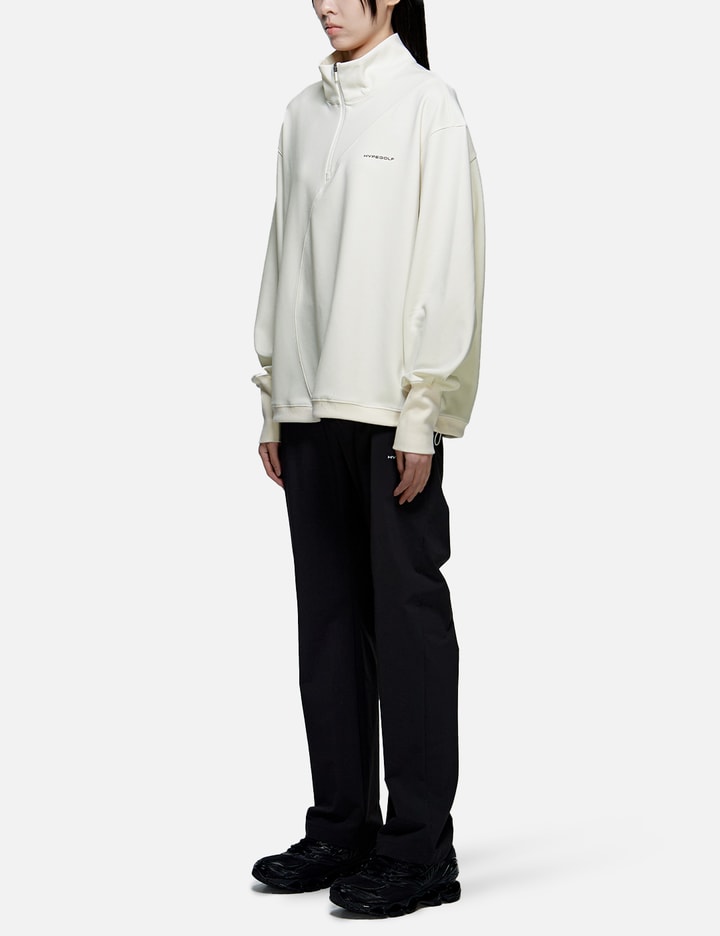 Hypegolf X Post Archive Faction (paf) Half-zip Sweatshirt In White