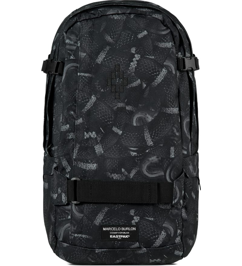 Marcelo Burlon - Eastpak x Marcelo Burlon Black Nylon Snake Backpack | HBX  - Globally Curated Fashion and Lifestyle by Hypebeast