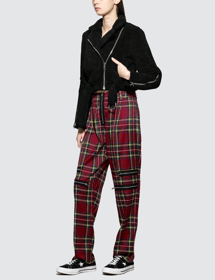 Plaid Zip Trousers Placeholder Image