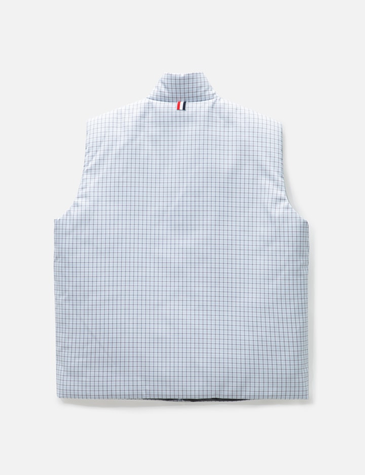 Shop Thom Browne 4-bar Reversible Vest In Blue