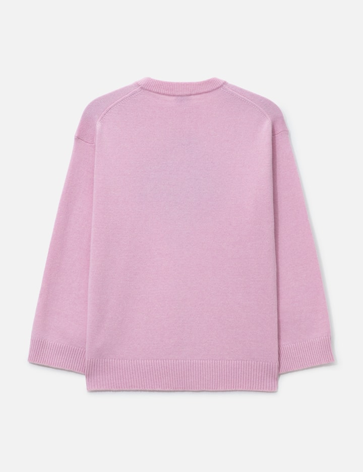 Ganni Graphic Wool Oversized Crewneck