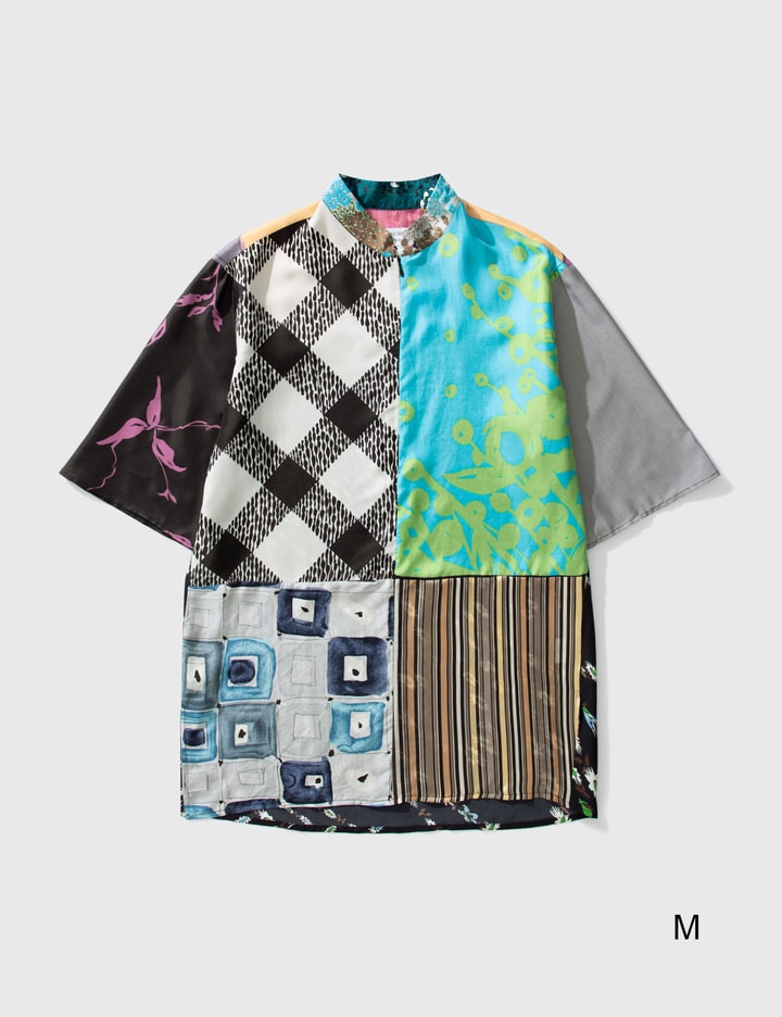 Marine Serre - Silk Scarves Patchwork Shirt | HBX - Globally 