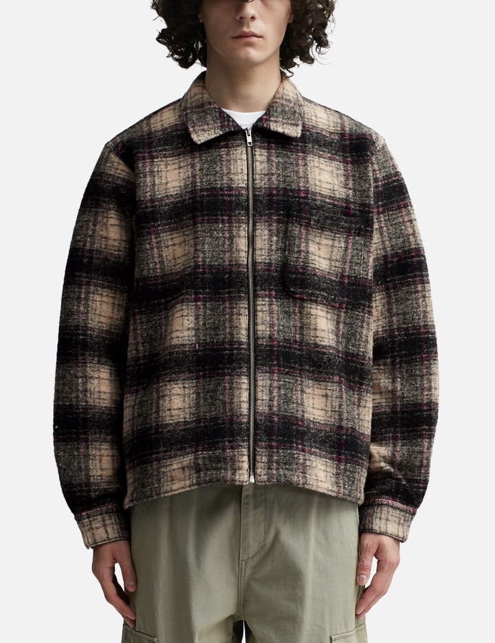 Wool Plaid Zip Shirt Placeholder Image