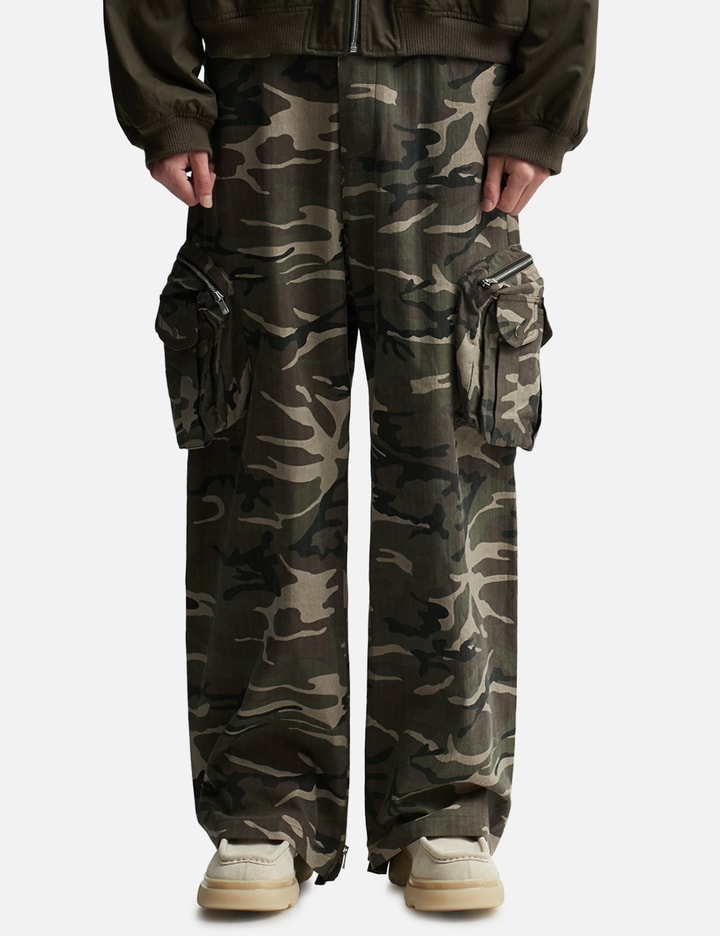 Wide Back Zip Cargo Pants Placeholder Image