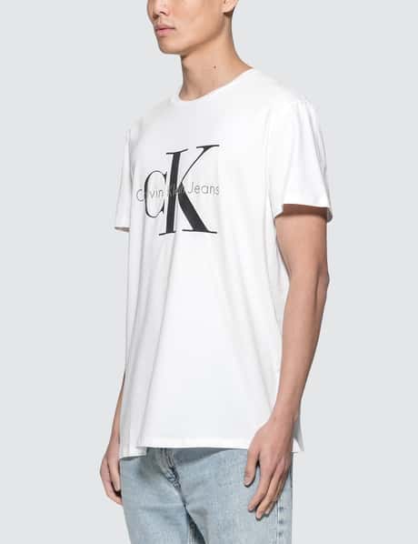 Calvin Klein Jeans and Globally T-Shirt Logo - HBX Slim S/S Fashion Hypebeast Curated Lifestyle | CK - by