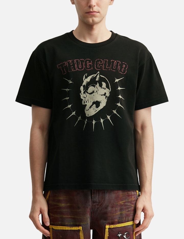 THUG CLUB Vintage Riding Skull T-Shirt