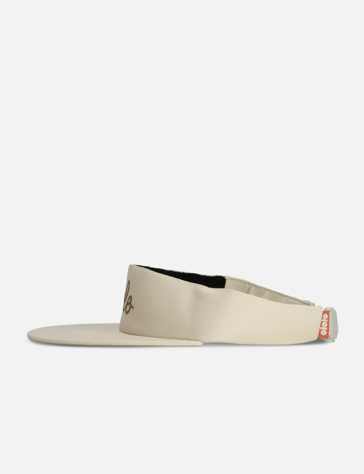 Shop Ololo Visor Cursive In White