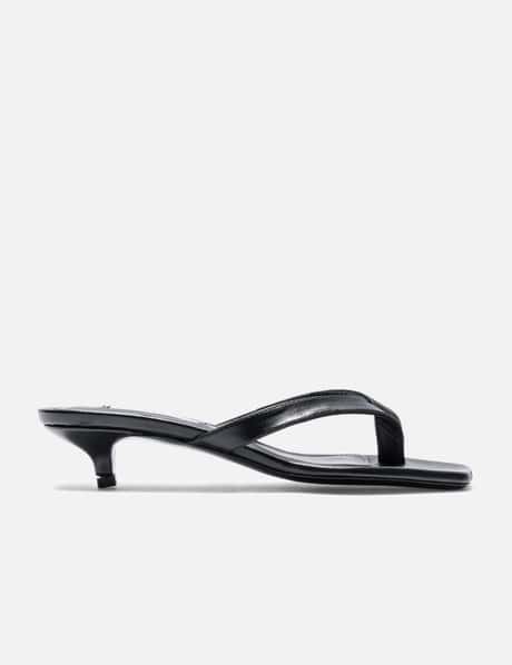 Leather Heeled Flip Flops view 5
