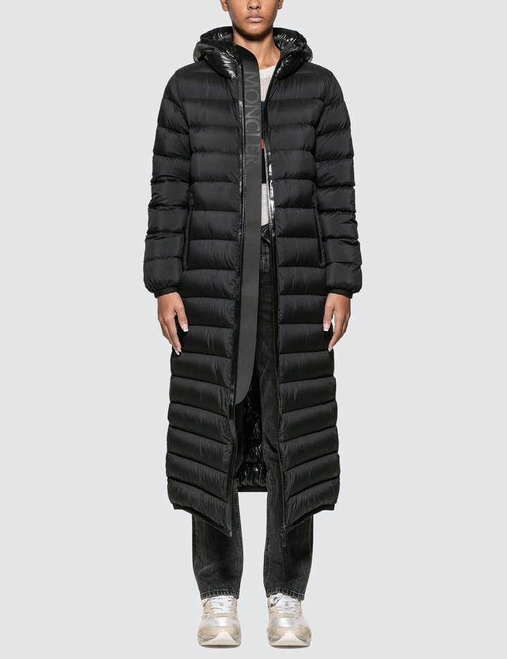 Long Down Jacket With Hood Placeholder Image