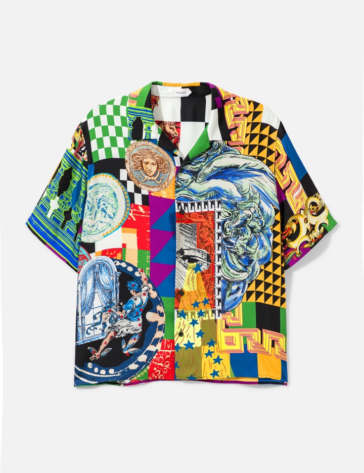 Printed Silk Twill Regular Shirt