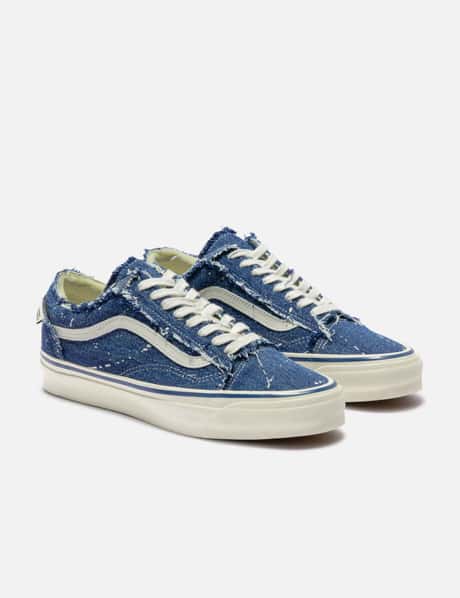 Vans Vans x INVINCIBLE LX Old Skool Frayed - 左右非対称スプラッタ 
